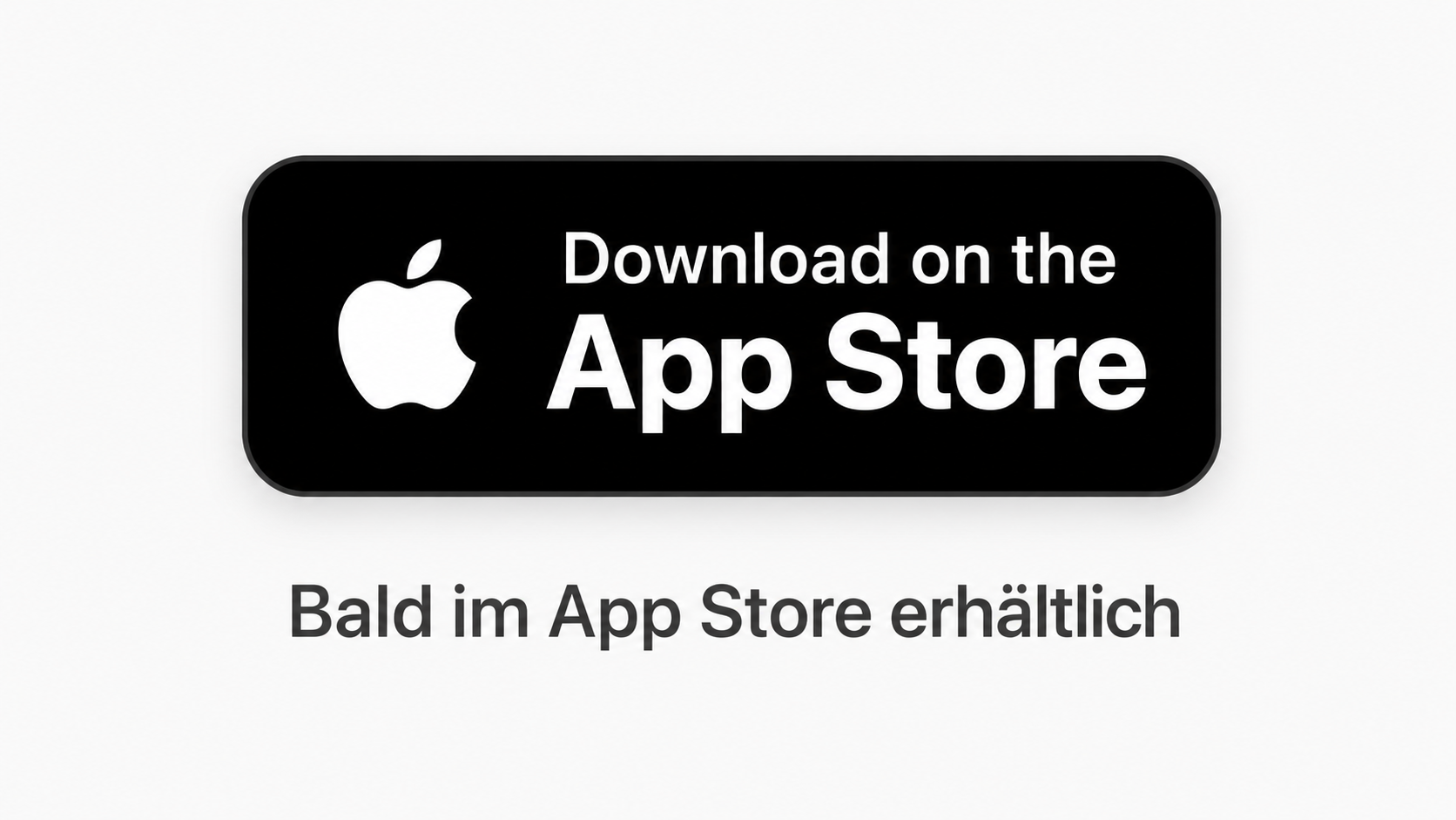 Download on the App Store – Bald im App Store erhältlich